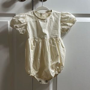 Monbebe ivory vintage romper